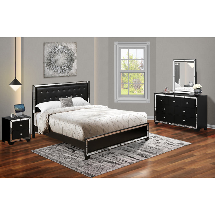 Rosdorf Park Ifsa Upholstered Standard 4 Piece Bedroom Set Wayfair